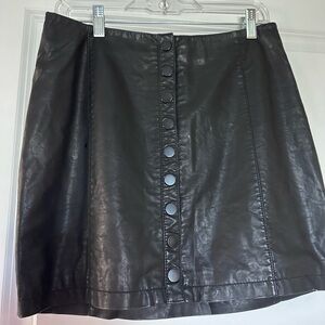 Free People leather skirt, size 10